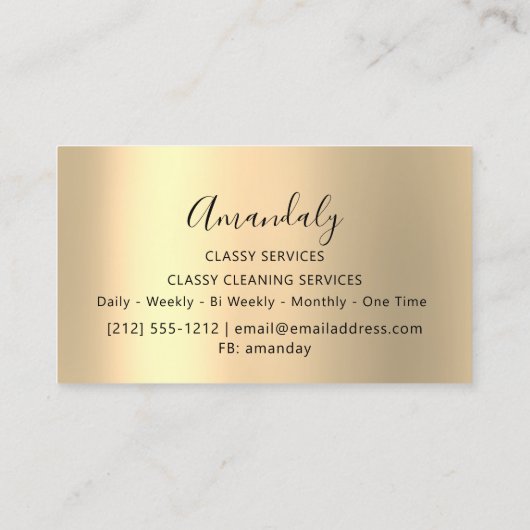 Affiliate Marketing Consulting Gold Black Marble Visitenkarte (Rückseite)