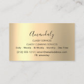 Affiliate Marketing Consulting Gold Gerahmt Marble Visitenkarte (Rückseite)