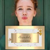 Affiliate Marketing Consulting Gold Gerahmt Marble Visitenkarte