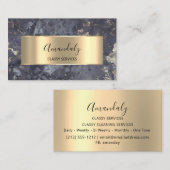 Affiliate Marketing Consulting Gold Gray Grungy Visitenkarte (Vorne/Hinten)