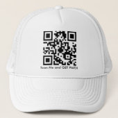 Affiliate QR Code Hat Truckerkappe (Vorderseite)