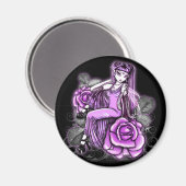 "Affinität" Rosa Valentinstag Rose Fee Magnet (Vorderseite/Rückseite)