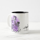 Affinitäts-violette Rosen-Fee-Tasse Zweifarbige Tasse (Vorderseite Links)