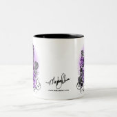Affinitäts-violette Rosen-Fee-Tasse Zweifarbige Tasse (Mittel)
