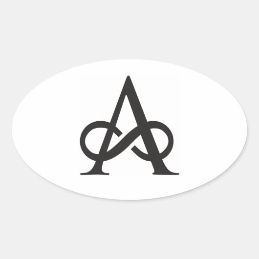 Affinitätsaufkleber Ovaler Aufkleber (Vorderseite)