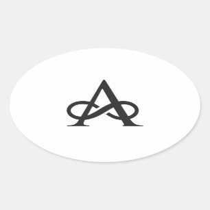 Affinitätsaufkleber Ovaler Aufkleber