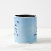 Affiri/Scripture Philippians 4:13 Original Art Tasse (Zentrum)
