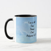 Affiri/Scripture Philippians 4:13 Original Art Tasse (Links)