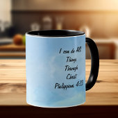 Affiri/Scripture Philippians 4:13 Original Art Tasse