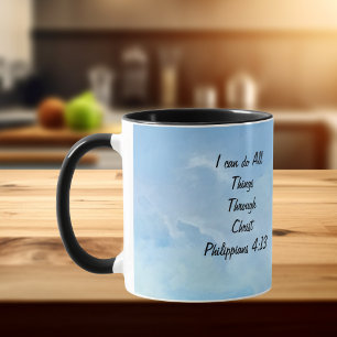 Affiri/Scripture Philippians 4:13 Original Art Tasse