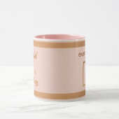 Affirmation Beautiful Girl Motivierend Monogram Tasse (Zentrum)