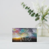 Affirmation Business Card Visitenkarte (Stehend Vorderseite)
