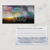 Affirmation Business Card Visitenkarte (Vorne/Hinten)