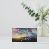Affirmation Business Card Visitenkarte (Stehend Vorderseite)