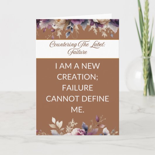 Affirmation card mental wellness for her - health karte (Vorderseite)