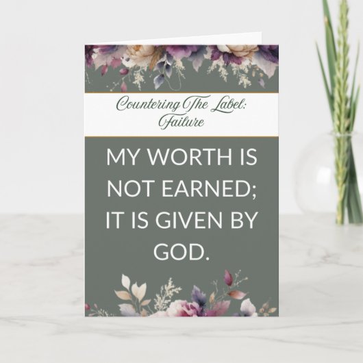 Affirmation card mental wellness for her - Joy Karte (Vorderseite)