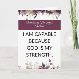 Affirmation card mental wellness for her - Love Karte
