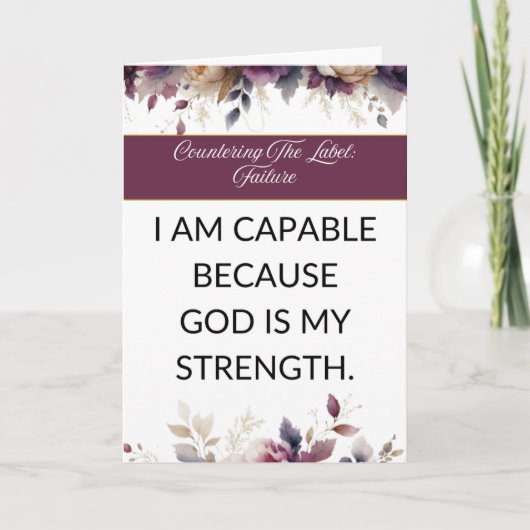 Affirmation card mental wellness for her - Love Karte (Vorderseite)