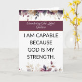 Affirmation card mental wellness for her - Love Karte (Gelbe Blume)