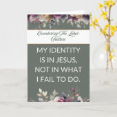 Affirmation card mental wellness for her - Sage Karte (Gelbe Blume)