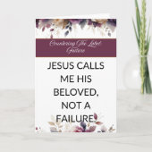 Affirmation card mental wellness for her - White  Karte (Vorderseite)