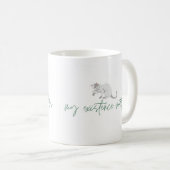 Affirmation Cat Tasse, "My Existence Matters" Kaffeetasse (VorderseiteRechts)