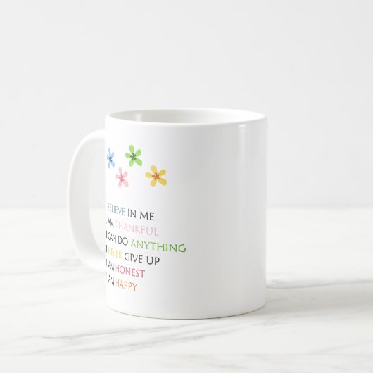 Affirmation Coffee Tasse (Vorderseite Links)