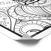 Affirmation Coloring Poster - Ich bin genug (Ecke)