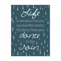 Affirmation Dance in the Rain Inspirational Quotes