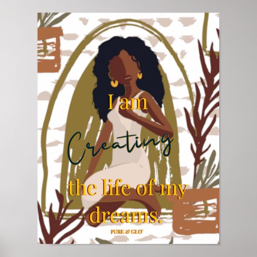 Affirmation erstellen poster (Vorne)