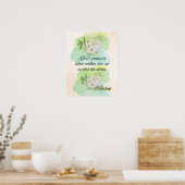Affirmation Faith: God's Peace Is Alive Within Me Poster (Küche)