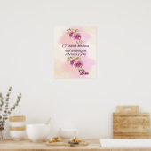 Affirmation Faith: I Radiate Kindness Compassion Poster (Küche)