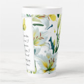 Affirmation Latte Tasse Yellow Butterfly White Lil (Vorderseite)