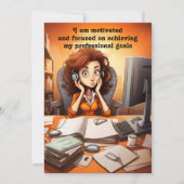 Affirmation Motivierend Card Einladung (Vorderseite)