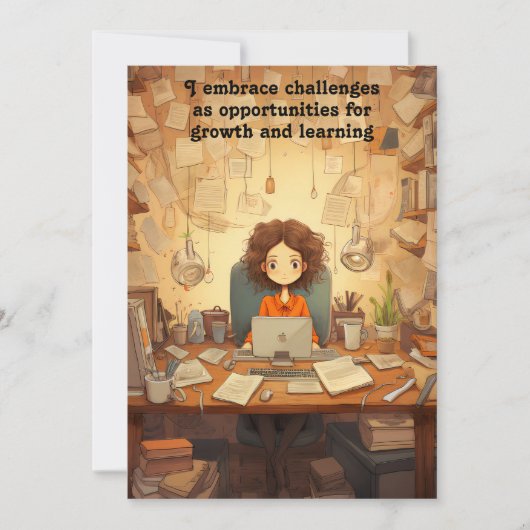 Affirmation Motivierend Card Einladung (Vorderseite)