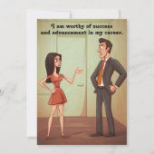 Affirmation Motivierend Card Einladung (Vorderseite)