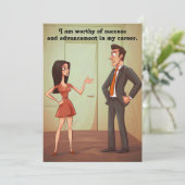 Affirmation Motivierend Card Einladung (Stehend Vorderseite)