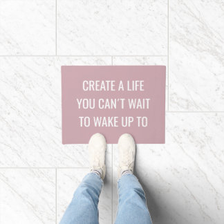 Affirmation Motivierend Interior Zuhause Pink Fußmatte