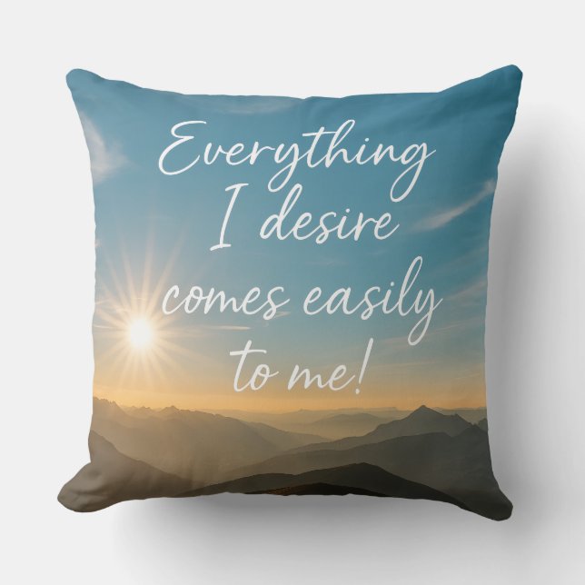 Affirmation on your pillow kissen (Vorderseite)