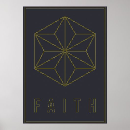 Affirmation poster zu haben Vertrauen und dankbar (Vorne)