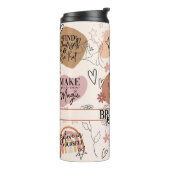 Affirmation Self Liebe Abstrakt Pastel Colors Boho Thermosbecher (Nach links gedreht)