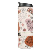 Affirmation Self Liebe Abstrakt Pastel Colors Boho Thermosbecher (Nach rechts gedreht)