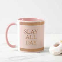 Affirmation Slay Motivierend Monogramm