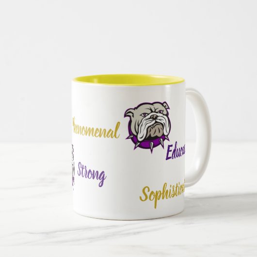 Affirmation Two-Tone Bull Dog Tasse (VorderseiteRechts)
