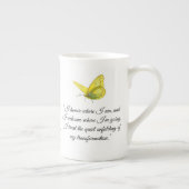 Affirmation Yellow Butterfly Specialty Tasse (Rechts)