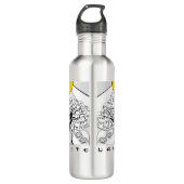 Affirmation Yoga Tree Wasser Flasche Edelstahlflasche (Vorderseite)