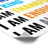 Affirmationen Wandkunst Poster (Ecke)