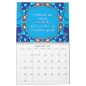Affirmations Artistry 12-monatiger Kalender (Feb 2027)