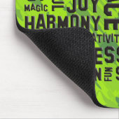 Affirmations Black | grün Mousepad (Ecke)