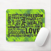 Affirmations Black | grün Mousepad (Mit Mouse)